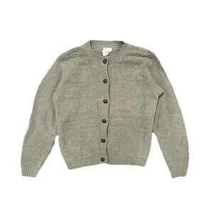 Vintage Alps Green Knit Button Front Cardigan Sweater Size S NWT Cottagecore USA